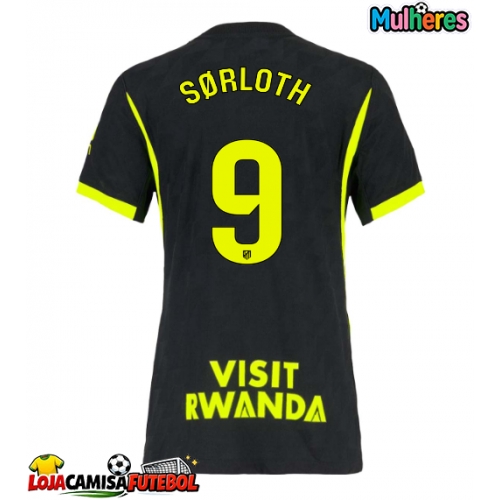 Camisa de Futebol Atletico Madrid Alexander Sorloth #9 Equipamento Secundário Mulheres 2026-27 Manga Curta